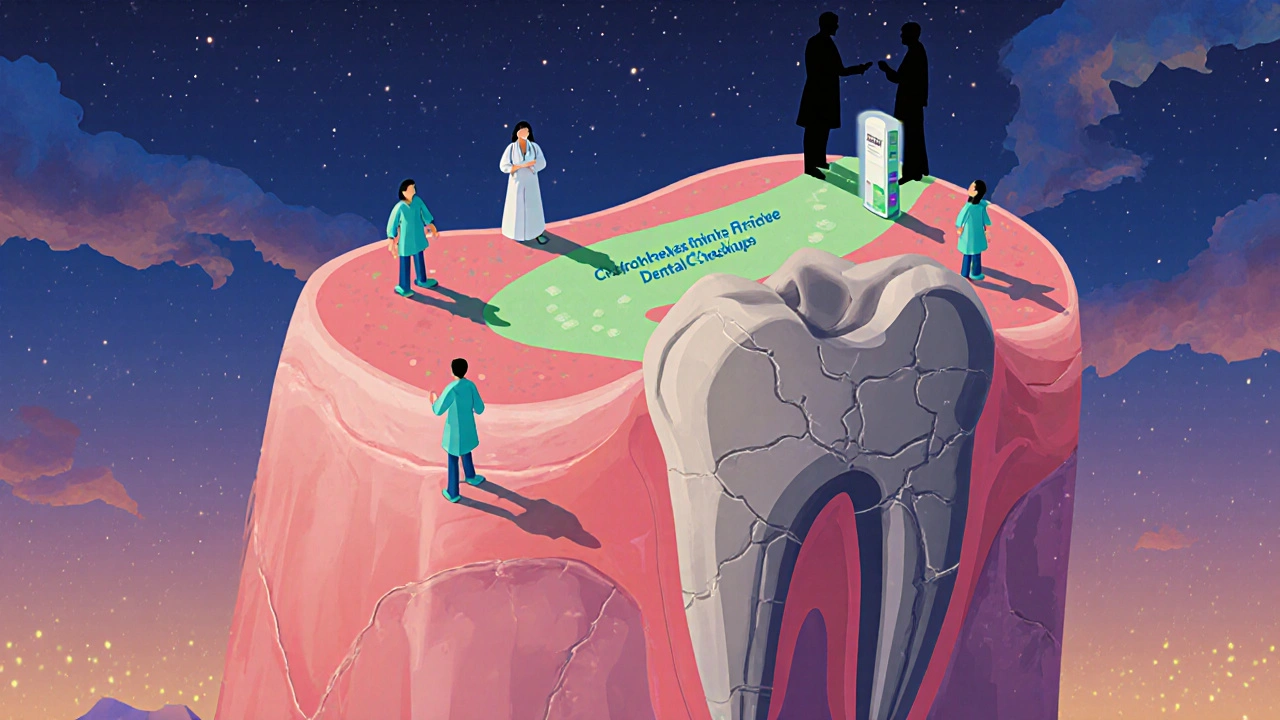 Healthy jaw turning to damaged bone as medications cast shadows