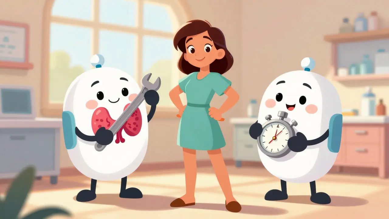 Medication characters working together for patient care