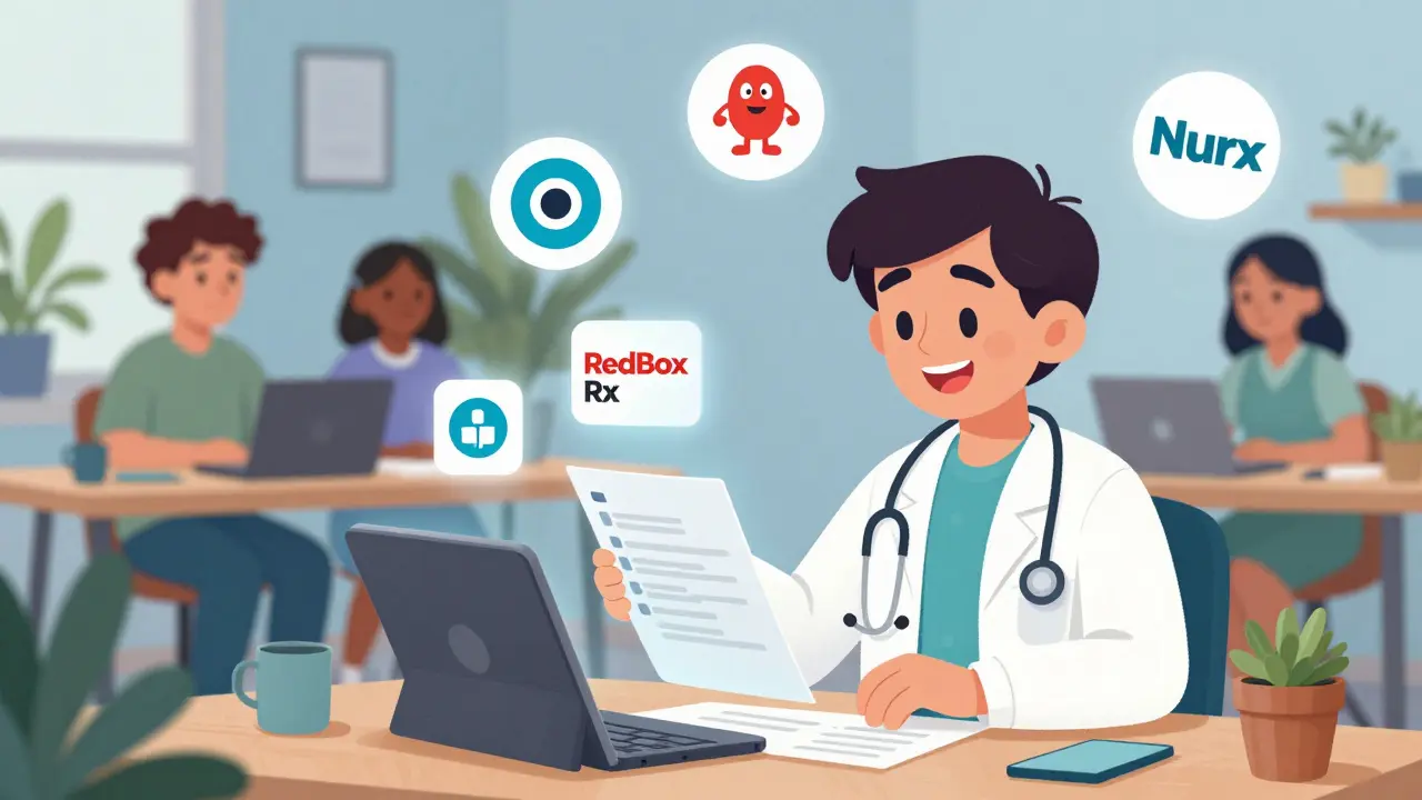 Telemedicine consultation via tablet at home