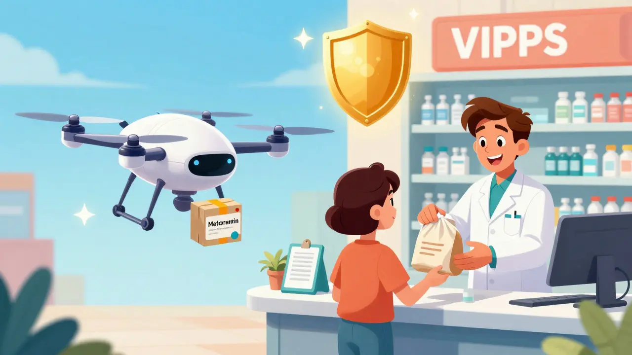 Comparison of home delivery vs local pharmacy pickup for medication