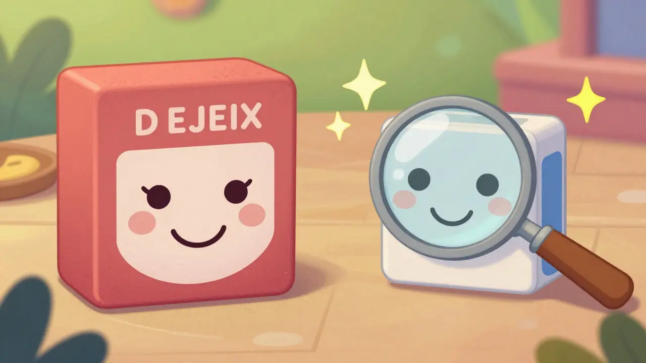 Comparison of brand vs generic medicine boxes with equal effectiveness